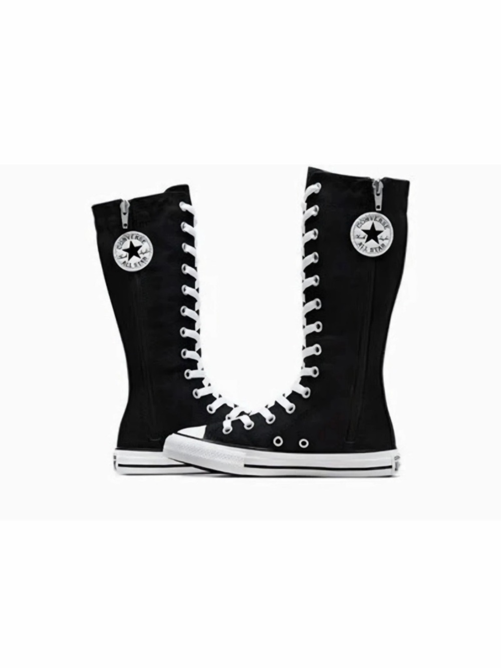 New Converse Chuck Taylor All Star XX Hi Knee High Black Boots Youth Size 3
